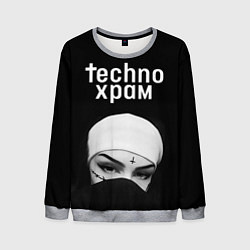 Мужской свитшот Techno храм монашка в маске