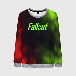 Свитшот мужской Fallout fire gradient, цвет: 3D-меланж