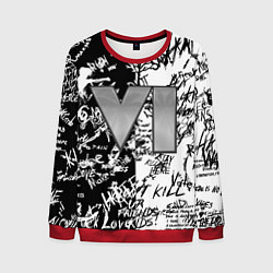 Свитшот мужской GTA 6 чб, цвет: 3D-красный