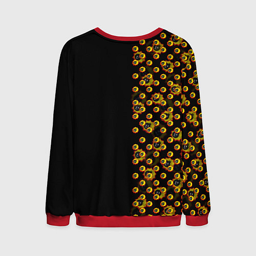 Мужской свитшот Serious Sam pattern game / 3D-Красный – фото 2