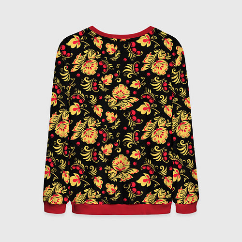 Мужской свитшот Русский узор / 3D-Красный – фото 2