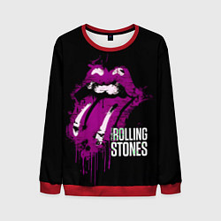 Свитшот мужской The Rolling Stones - lips, цвет: 3D-красный