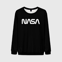 Свитшот мужской NASA space logo, цвет: 3D-черный