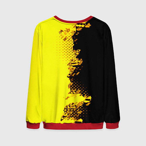 Мужской свитшот Borussia fc sport краски / 3D-Красный – фото 2