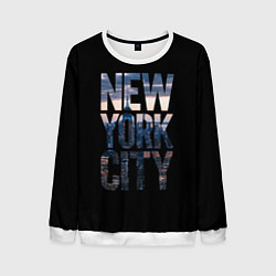Свитшот мужской New York City - USA, цвет: 3D-белый