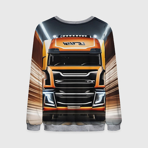 Мужской свитшот Дальнобойщики / 3D-Меланж – фото 2