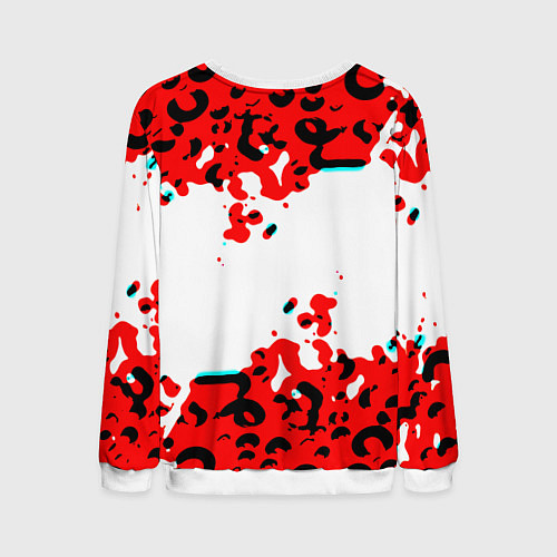 Мужской свитшот Nirvana краски текстура / 3D-Белый – фото 2