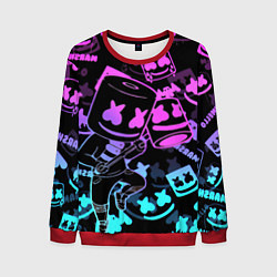 Мужской свитшот Marshmello neon pattern