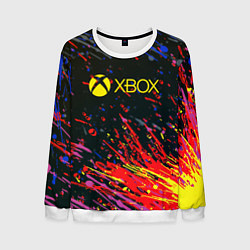 Свитшот мужской Xbox краски текстура, цвет: 3D-белый