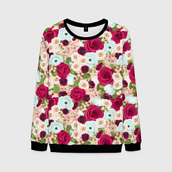 Мужской свитшот Цветочный фон