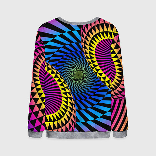 Мужской свитшот Абстрактный узор / 3D-Меланж – фото 2