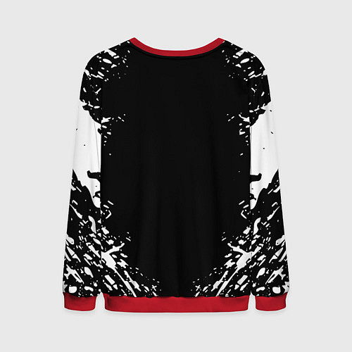 Мужской свитшот Tom Clancys Rainbow Six: Siege краски / 3D-Красный – фото 2