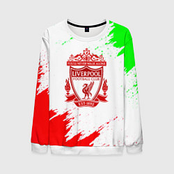 Свитшот мужской Liverpool краски спорт, цвет: 3D-белый
