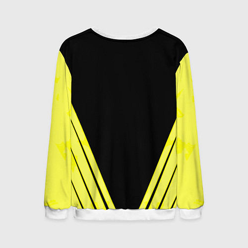 Мужской свитшот Borussia geometry yellow / 3D-Белый – фото 2