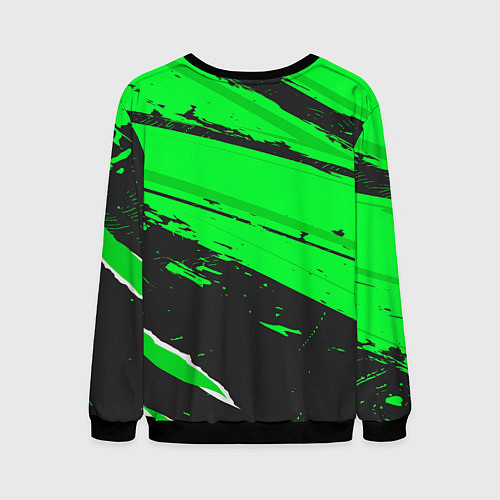 Мужской свитшот Liverpool sport green / 3D-Черный – фото 2