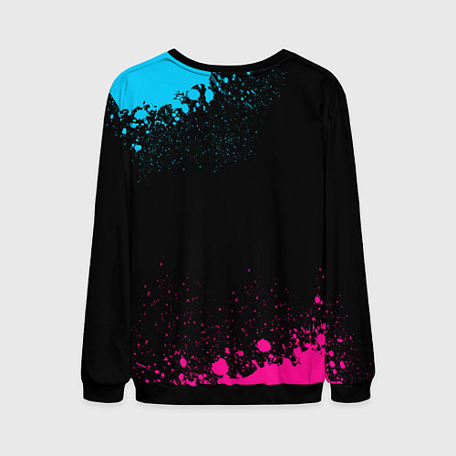 Мужской свитшот AEK Athens - neon gradient / 3D-Черный – фото 2
