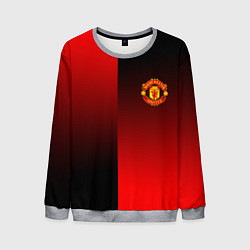 Свитшот мужской Манчестер Юнайтед градиент спорт, цвет: 3D-меланж