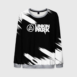 Свитшот мужской Linkin park рок бенд краски, цвет: 3D-меланж