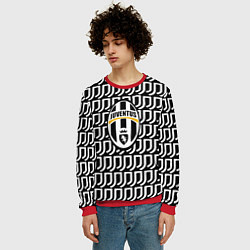 Свитшот мужской Juventus pattern fc, цвет: 3D-красный — фото 2