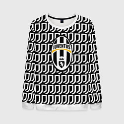 Свитшот мужской Juventus pattern fc, цвет: 3D-белый