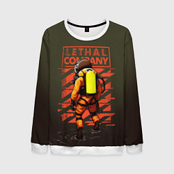 Свитшот мужской Lethal Company: Survivor, цвет: 3D-белый