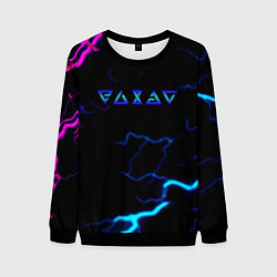 Свитшот мужской Ведьмак игры молния, цвет: 3D-черный