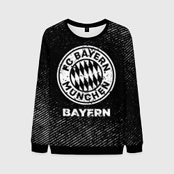 Мужской свитшот Bayern с потертостями на темном фоне