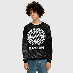 Свитшот мужской Bayern с потертостями на темном фоне, цвет: 3D-черный — фото 2