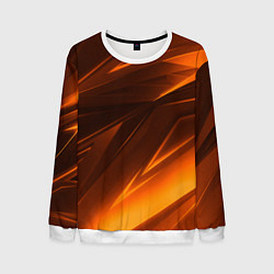 Свитшот мужской Geometry stripes orange, цвет: 3D-белый