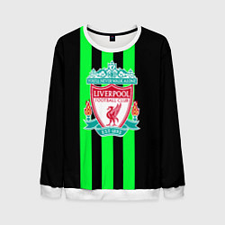 Свитшот мужской Liverpool line green, цвет: 3D-белый