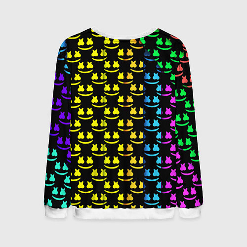 Мужской свитшот Marshmello градиент колор / 3D-Белый – фото 2
