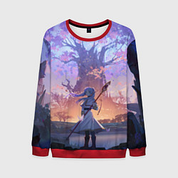 Свитшот мужской Sousou no Frieren Фрирен tree, цвет: 3D-красный