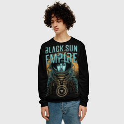 Свитшот мужской Black sun empire - neurofunk, цвет: 3D-черный — фото 2