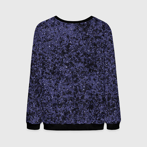 Мужской свитшот Абстракция брызги фиолетовый / 3D-Черный – фото 2