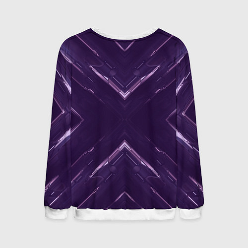 Мужской свитшот Космические треугольники икс / 3D-Белый – фото 2