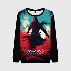 Свитшот мужской Assassins creed ясное небо, цвет: 3D-черный