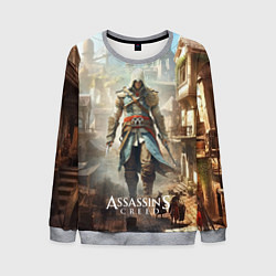 Свитшот мужской Assassins creed старый город, цвет: 3D-меланж