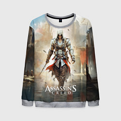 Свитшот мужской Assassins creed poster game, цвет: 3D-меланж