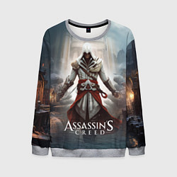 Свитшот мужской Assassins creed poster game, цвет: 3D-меланж