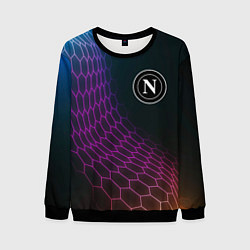 Свитшот мужской Napoli футбольная сетка, цвет: 3D-черный
