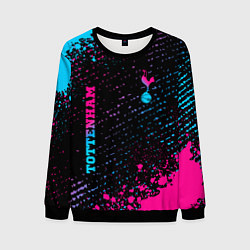 Свитшот мужской Tottenham - neon gradient вертикально, цвет: 3D-черный