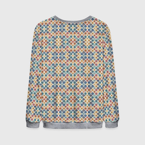 Мужской свитшот Марокканский узор / 3D-Меланж – фото 2