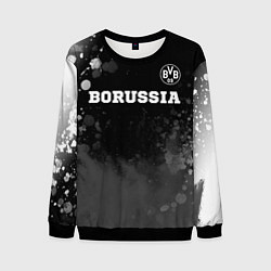 Мужской свитшот Borussia sport на темном фоне посередине