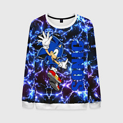 Мужской свитшот Sonic x blue