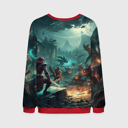 Мужской свитшот League Of Legends Akali Kda / 3D-Красный – фото 2