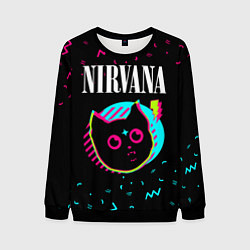 Мужской свитшот Nirvana - rock star cat