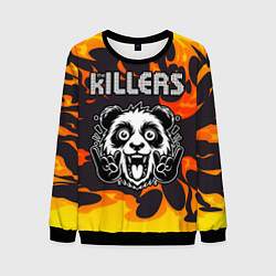 Мужской свитшот The Killers рок панда и огонь