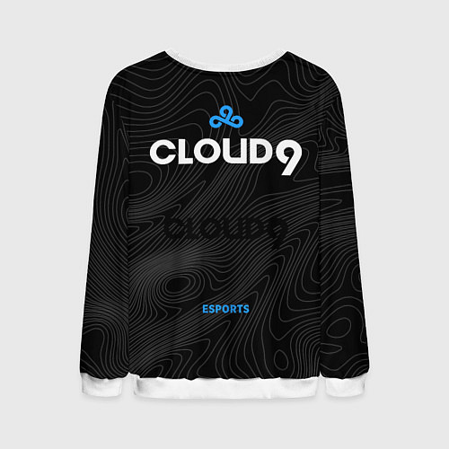 Мужской свитшот Cloud9 - team 2024 / 3D-Белый – фото 2