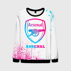 Свитшот мужской Arsenal neon gradient style, цвет: 3D-черный