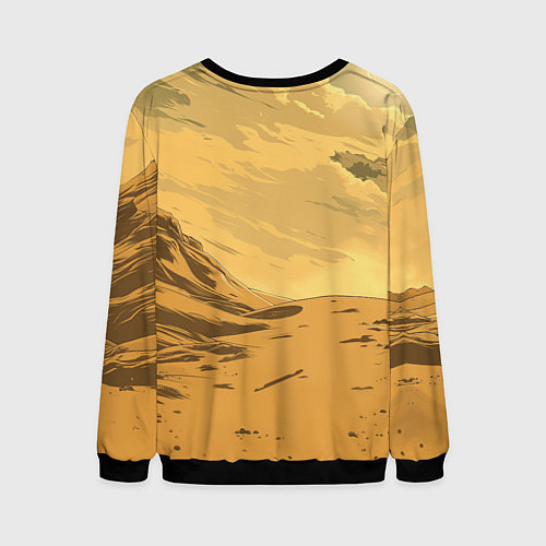 Мужской свитшот Dune - The Traveler / 3D-Черный – фото 2